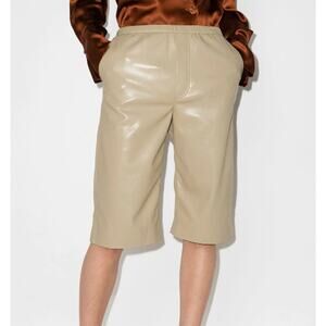 NANUSHKA Wendel vegan leather shorts